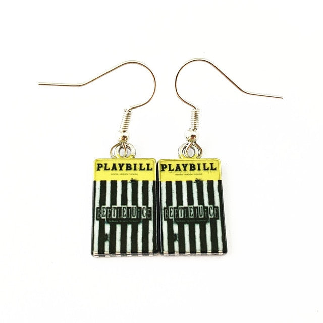 Beetlejuice - Playbill Earrings