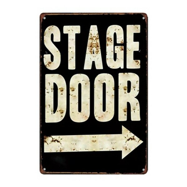 Stage Door - Retro Metal Sign