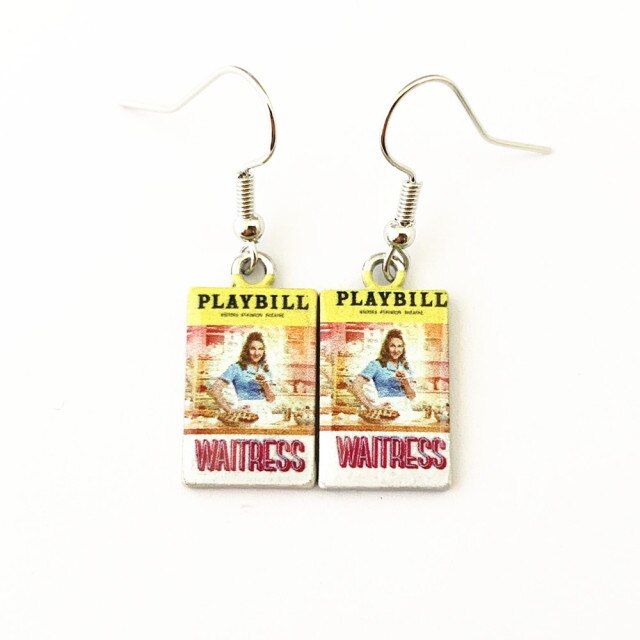 Waitress - Playbill Earrings