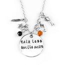 Talk Less Smile More - Charm Necklace