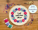 The Prom Inspired Embroidery Kit - "I Just Want to Dance With You" by Amelia Stitches